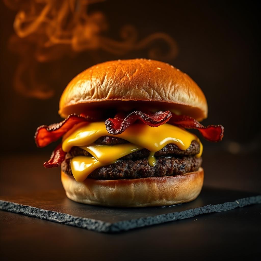 Hambúrguer artesanal do Hawks Craft Beer & BBQ, em Ouro Fino - MG